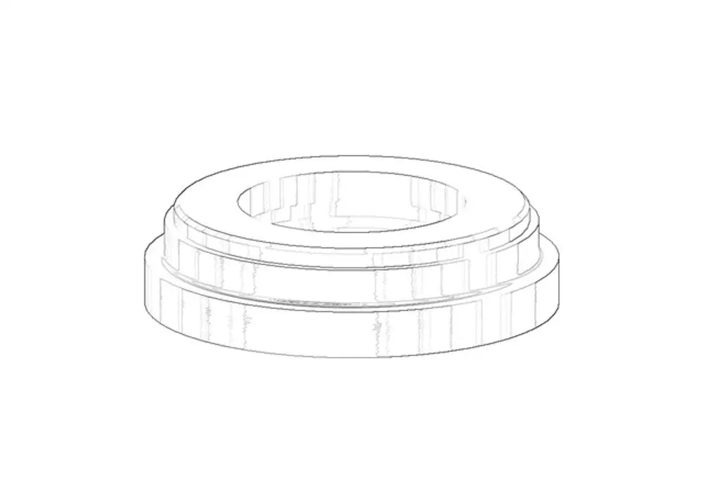 DORNBRACHT Rosette ERSATZTEILE 092796002 D. 44 x 11 mm Chrom, 092796002-00 Galeriebild 1